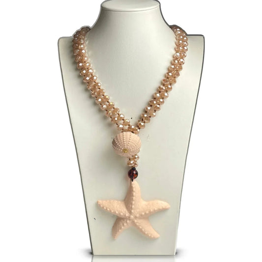 Collar Estrella de Mar artesanal en resina, diseño marino ultraliviano – Trovare Chile
