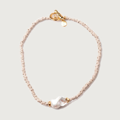 Collar Lino con Perla Barroca