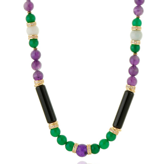 Collar Amatista Largo Portinari