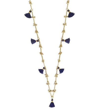 Collar Fulj Azul · Lujo Artesanal