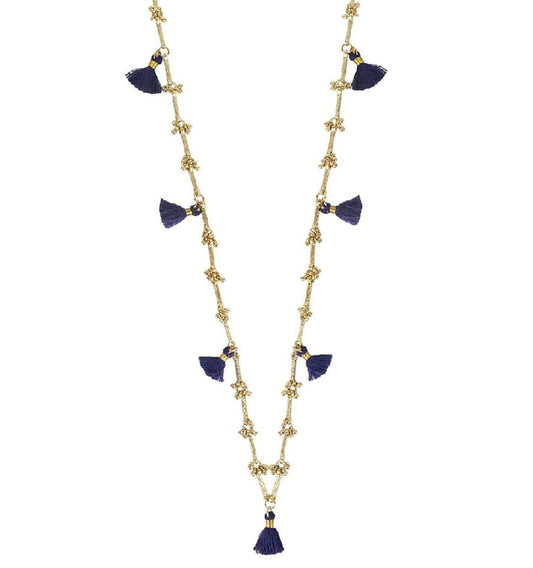 Collar Fulj Azul · Lujo Artesanal