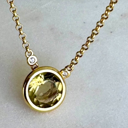 Collar Signature Light Citrine – Vianna Fashion | Vermeil