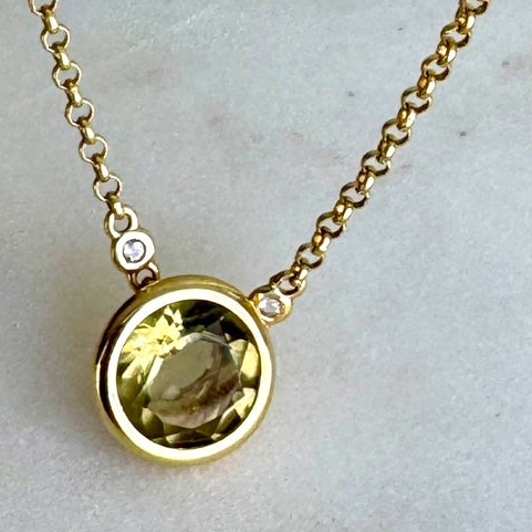 Collar Signature Light Citrine – Vianna Fashion | Vermeil