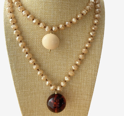 collar largo cristal 