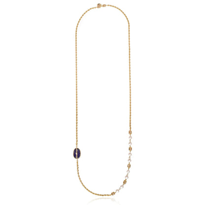 Mini Inspire Necklace dorado con sodalita azul – Trovare Chile