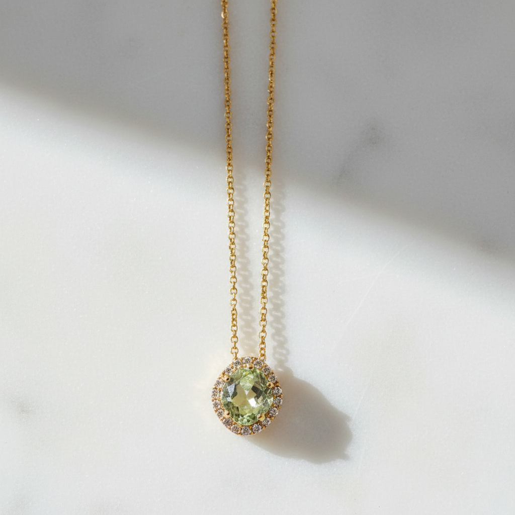 Collar Panorama Prasiolite – Vianna Fashion | Vermeil