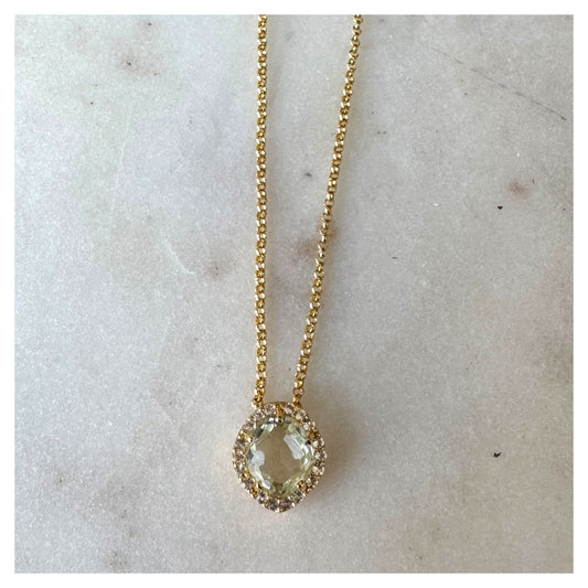 Collar Panorama Prasiolite – Vianna Fashion | Vermeil