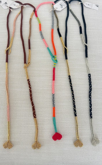 collar hecho en miyuki largo ajustable 