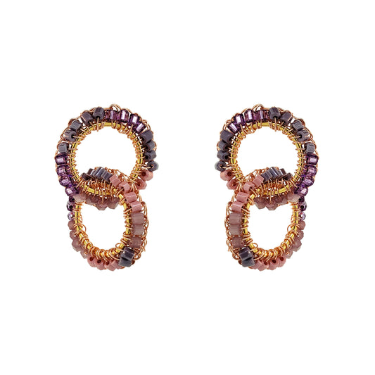 Aros Mix Nova Lavander – Hechos a Mano en Brasil | Oro 18k