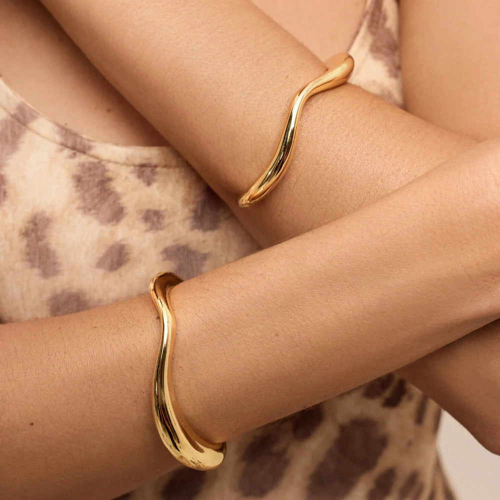 Pulsera Hanna dorada en baño de oro 18k (4 micras) – Anna Prata | Trovare Chile