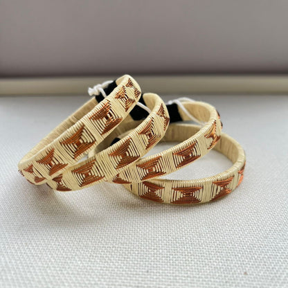 Pulsera Tierra Pacífico Nude Triángulo - fibra palma werregue