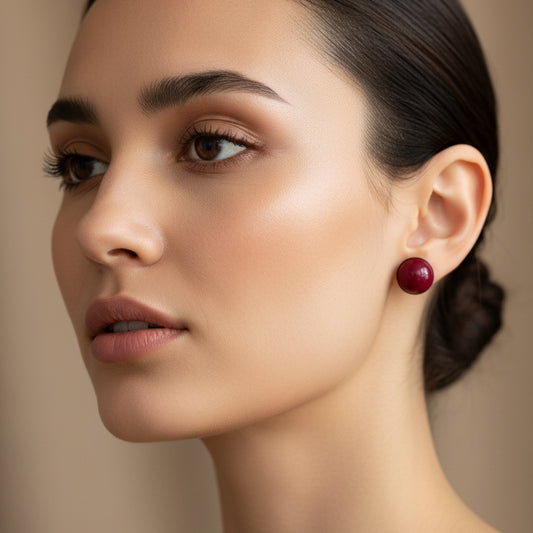 Aros Valentina rojo de resina – Trovare Chile