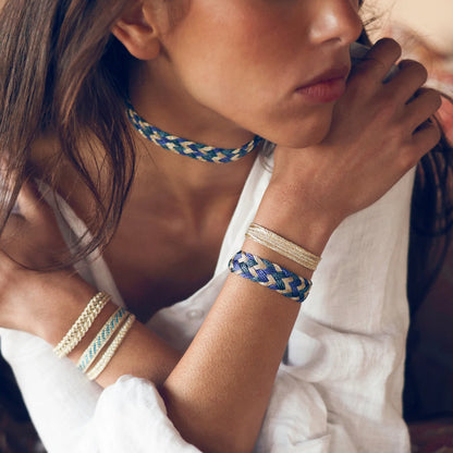 Ideas para combinar la pulsera Nerry de sfifa marroquí en la muñeca