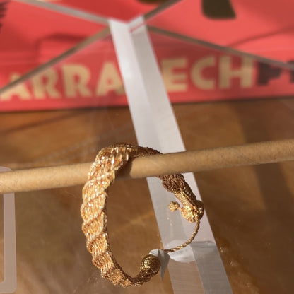 Pulsera Alina Peach – Trenza Marroquí Minimalista