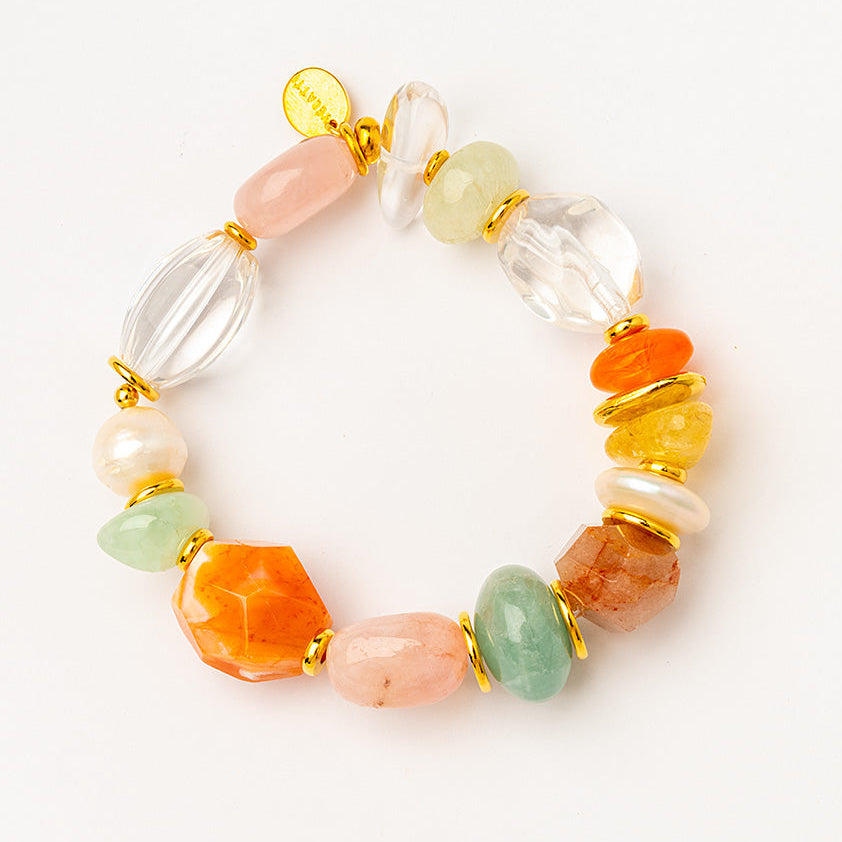 pulsera piedras naturales elasticada