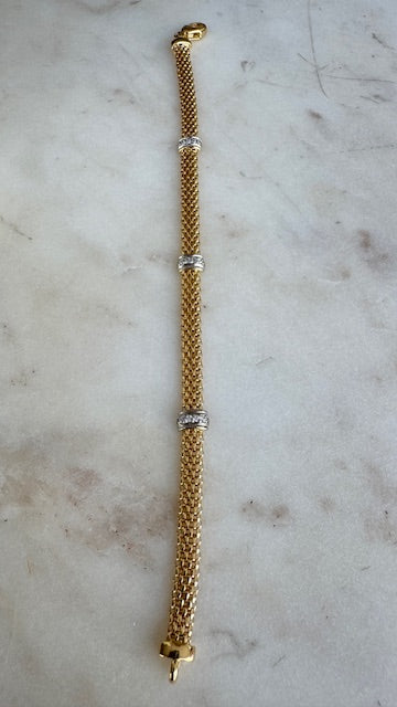 pulsera hecha en oro vermeil en italia trovare