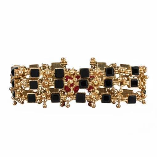 Pulsera Artesanal Ful Negra – Joyería de Lujo Hecha a Mano | Trovare