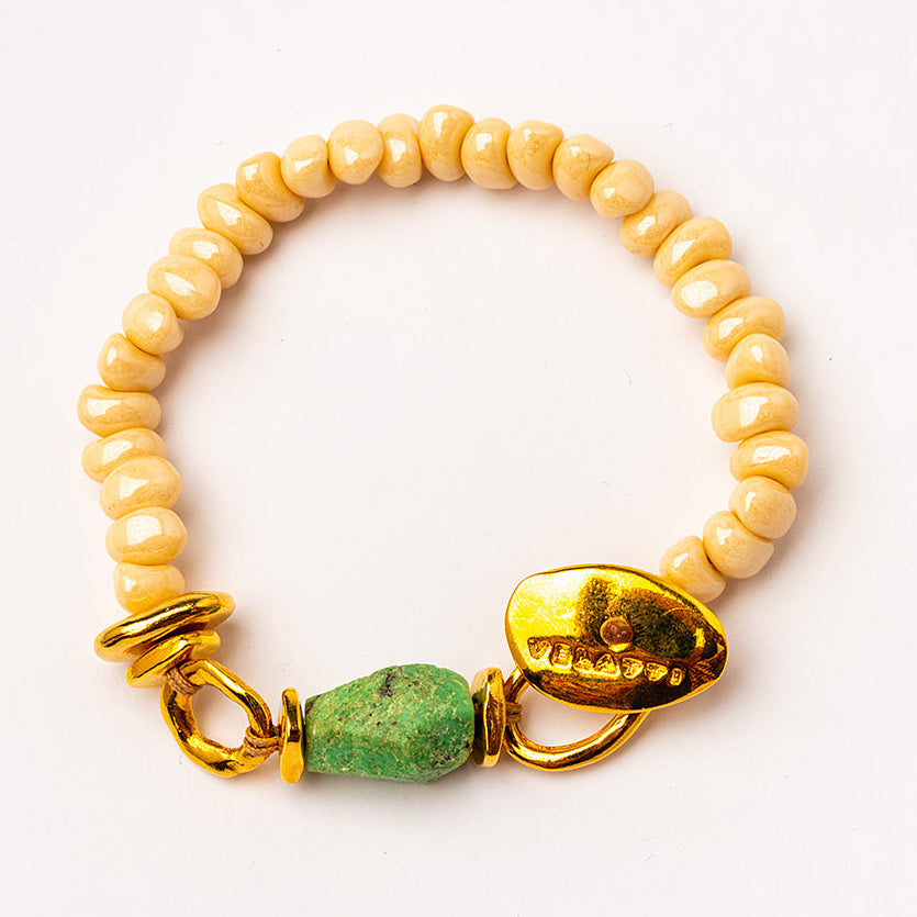 pulsera piedra hueso