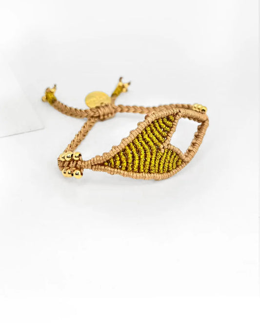 pulsera tejida gold