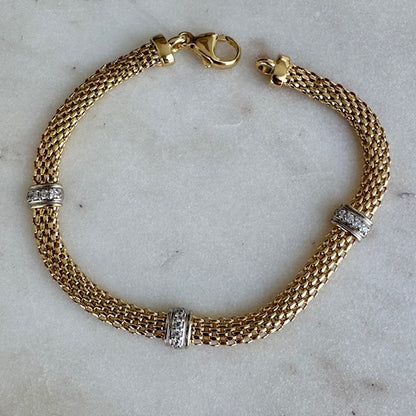 pulsera oro vermeil trovare hecha en italia