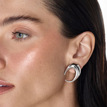 aros baño de oro plateados de anna prata 