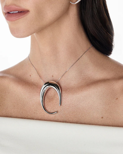 Collar Savia  Gold white  - baño de oro