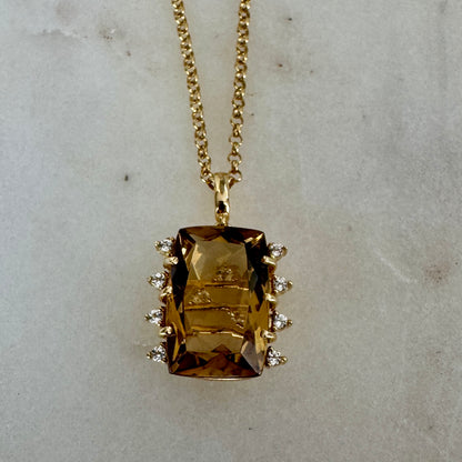 collar quarzo topacio